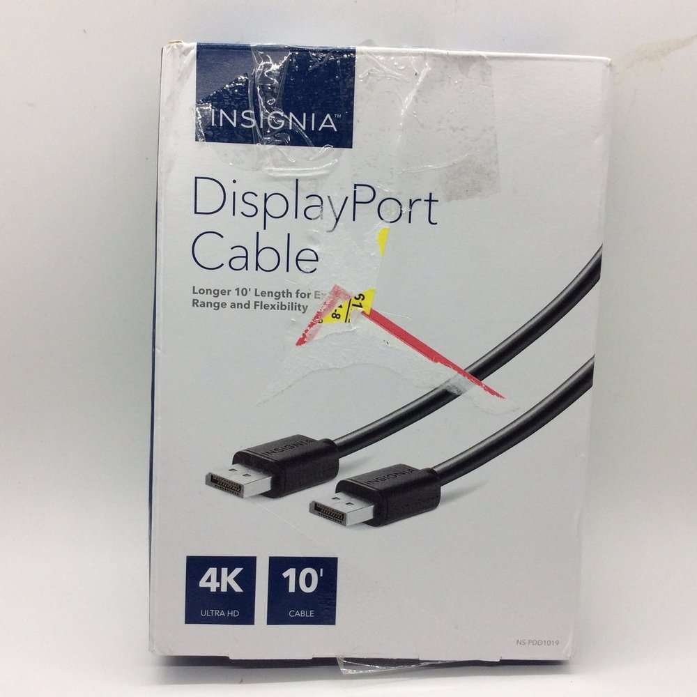 Insignia - 10' DisplayPort Cable - Black - T&S Outlets