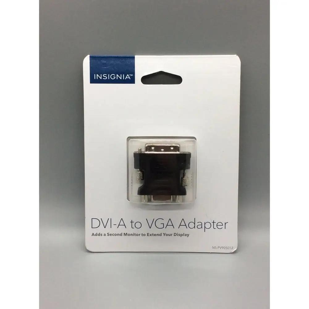 Insignia - DVI-A-to-VGA Adapter - Black - T&S Outlets